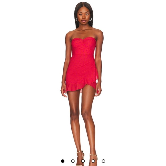 REVOLVE Dresses & Skirts - Marcine Strapless Dress in Red